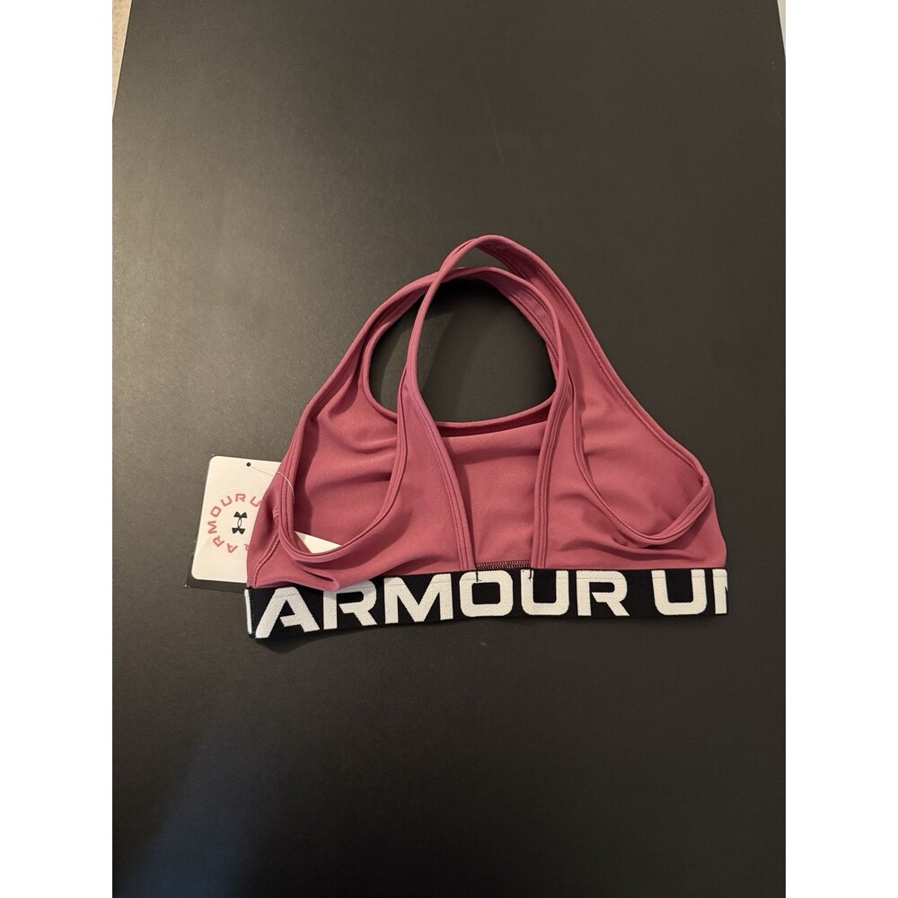 Under Armour Girls Youth Large Pink Crossback Sports Bra HeatGear NWT Free Ship - Picture 5 of 5